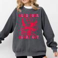 Read Your Heart Out Valentines Day Book Lover Bookish Teach Comfort Colors Sweatshirt Pepper