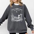 Read In Peace Skeleton Reading Book Halloween Bookish Comfort Colors Sweatshirt Pepper Read In Peace Skeleton Reading Book Halloween Bookish Comfort Colors Sweatshirt Pepper