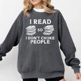 I Read Reading Book Librarian Across America Men Women Kids Comfort Colors Sweatshirt Pepper