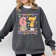 Reading 67 Teacher Six Seven Reading 6 7 Book Lover Comfort Colors Sweatshirt Pepper