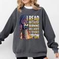 Reading Bookish Dragon Fantasy Comfort Colors Sweatshirt Pepper