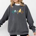 Reading Cat Heartbeat Book & Cat Lover Comfort Colors Sweatshirt Pepper Reading Cat Heartbeat Book & Cat Lover Comfort Colors Sweatshirt Pepper