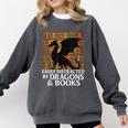 Reading Dragon Easily Distracted By Dragons And Books Comfort Colors Sweatshirt Pepper Reading Dragon Easily Distracted By Dragons And Books Comfort Colors Sweatshirt Pepper