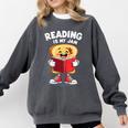 Reading Is My Jam I Love To Read Books Comfort Colors Sweatshirt Pepper