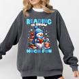 Reading Is Snow Much Fun Christmas Xmas Book Reading Comfort Colors Sweatshirt Pepper Reading Is Snow Much Fun Christmas Xmas Book Reading Comfort Colors Sweatshirt Pepper