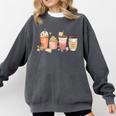 Reading Tea Coffee And Books Comfort Colors Sweatshirt Pepper