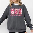 Retro Coquette Bow All Booked For Valentines Book Lover Cute Comfort Colors Sweatshirt Pepper Retro Coquette Bow All Booked For Valentines Book Lover Cute Comfort Colors Sweatshirt Pepper