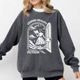 Retro Trendy Bookish Book Lover Reading Quotes Leaving Reality Entering Fiction -Adults Small Short Sleeve T-Shirt Comfort Colors Sweatshirt Pepper Retro Trendy Bookish Book Lover Reading Quotes Leaving Reality Entering Fiction -Adults Small Short Sleeve T-Shirt Comfort Colors Sweatshirt Pepper