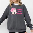 Rowdy 'Bout Books Cowboy Lovers Comfort Colors Sweatshirt Pepper