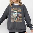 RtY Book Man Graphic Eyes Colorful Art Small Comfort Colors Sweatshirt Pepper RtY Book Man Graphic Eyes Colorful Art Small Comfort Colors Sweatshirt Pepper