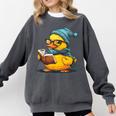 Rubber Duck Reading Book Rubber Duckie Reader Coffee Lover Comfort Colors Sweatshirt Pepper Rubber Duck Reading Book Rubber Duckie Reader Coffee Lover Comfort Colors Sweatshirt Pepper
