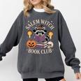 Salem Witch Book Club Bookish Halloween Raccoon Witchcraft Comfort Colors Sweatshirt Pepper