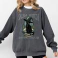 Salem Witch Book Club Cat Reading Witchy Halloween Men Comfort Colors Sweatshirt Pepper Salem Witch Book Club Cat Reading Witchy Halloween Men Comfort Colors Sweatshirt Pepper
