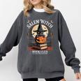 Salem Witch Book Club All Witches Welcome Halloween Reading Comfort Colors Sweatshirt Pepper Salem Witch Book Club All Witches Welcome Halloween Reading Comfort Colors Sweatshirt Pepper