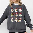Santa Ghost Reading Books Christmas Library Teacher Comfort Colors Sweatshirt Pepper Santa Ghost Reading Books Christmas Library Teacher Comfort Colors Sweatshirt Pepper