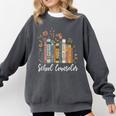 School Counselor Wildflower Books National School Counseling Comfort Colors Sweatshirt Pepper School Counselor Wildflower Books National School Counseling Comfort Colors Sweatshirt Pepper