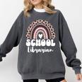 School Librarian For Women Cute Bookworm Book School Library Comfort Colors Sweatshirt Pepper School Librarian For Women Cute Bookworm Book School Library Comfort Colors Sweatshirt Pepper