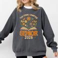 Senior 2026 Final Chapter Retro Book Lover Last First Day Comfort Colors Sweatshirt Pepper