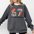 Six Seven 67 If You Know You Know 6 7 Reading Books Comfort Colors Sweatshirt Pepper