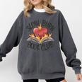 Slow Burn Book Club Romantasy Trope Smut Dark Romance Reader Comfort Colors Sweatshirt Pepper