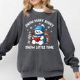 Snow Many Books Snow Little Time Snowman Reading Book Comfort Colors Sweatshirt Pepper Snow Many Books Snow Little Time Snowman Reading Book Comfort Colors Sweatshirt Pepper