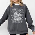 Snow Is Falling Books Are Calling Winter Reading Comfort Colors Sweatshirt Pepper Snow Is Falling Books Are Calling Winter Reading Comfort Colors Sweatshirt Pepper