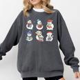 Snowman Reading Book Santa Christmas Bookish Teacher Comfort Colors Sweatshirt Pepper Snowman Reading Book Santa Christmas Bookish Teacher Comfort Colors Sweatshirt Pepper