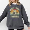 Sorry I Can't I'm Booked Reading For Cat Lover For Men Women Comfort Colors Sweatshirt Pepper Sorry I Can't I'm Booked Reading For Cat Lover For Men Women Comfort Colors Sweatshirt Pepper