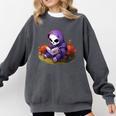 Spooky Grim Reaper Reading A Book Cute Creepy Halloween Comfort Colors Sweatshirt Pepper Spooky Grim Reaper Reading A Book Cute Creepy Halloween Comfort Colors Sweatshirt Pepper
