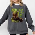 Star Wars The Book Of Boba Fett Neon Boba Fett Lives Poster Comfort Colors Sweatshirt Pepper