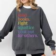 Stop Book Banning Pro Library Comfort Colors Sweatshirt Pepper