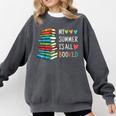 My Summer Is All Booked Book Reading Book Lover Comfort Colors Sweatshirt Pepper