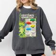 Superman Kryptonite Handbook Premium Tri-Blend Comfort Colors Sweatshirt Pepper