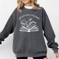 Support Your Local Library Book Reading Books Comfort Colors Sweatshirt Pepper