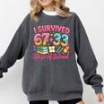Survived 67 Days Of School Ice Cream Drip Apple Pencil Book Comfort Colors Sweatshirt Pepper Survived 67 Days Of School Ice Cream Drip Apple Pencil Book Comfort Colors Sweatshirt Pepper