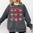 Teacher Valentines Day Reading Book Lover Bookworm Library Comfort Colors Sweatshirt Pepper