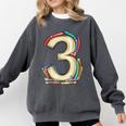 Toddler 3rd Birthday Books Themed 3 Year Old Boys Kids Girls Comfort Colors Sweatshirt Pepper Toddler 3rd Birthday Books Themed 3 Year Old Boys Kids Girls Comfort Colors Sweatshirt Pepper