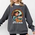 Never Underestimate The Power Of a Girl With a Book Reading Comfort Colors Sweatshirt Pepper