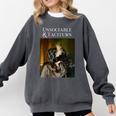 Unsociable And Taciturn Jane Austin Quote Book Classic Lit Comfort Colors Sweatshirt Pepper