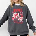 Valentines Book Lover Romance Books Are My Love Language Comfort Colors Sweatshirt Pepper