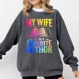My Wife Is My Favorite Author Book Writer Writing Husband Comfort Colors Sweatshirt Pepper