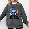 Wild About Reading Book Lover Gorilla Comfort Colors Sweatshirt Pepper