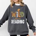Wild About Reading Books Animal Theme Bookworm Library Day Comfort Colors Sweatshirt Pepper Wild About Reading Books Animal Theme Bookworm Library Day Comfort Colors Sweatshirt Pepper