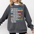 I Will Read Books On A Boat & Everywhere Reading Kids Book Comfort Colors Sweatshirt Pepper