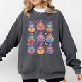 Witches Reading Books Halloween Cute Teens Kids Comfort Colors Sweatshirt Pepper