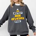 Women's Best Book Reviewer Critic Job Occupation Comfort Colors Sweatshirt Pepper