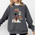 Women's Education Is Freedom Teacher Books Black History Month Comfort Colors Sweatshirt Pepper