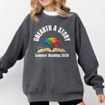Women's Unearth a Story 2026 Summer Reading Program Tree Book Comfort Colors Sweatshirt Pepper Women's Unearth a Story 2026 Summer Reading Program Tree Book Comfort Colors Sweatshirt Pepper