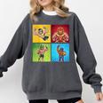 Wrestling Comic Book Wrestler Mexican Lucha Libre Mask Comfort Colors Sweatshirt Pepper Wrestling Comic Book Wrestler Mexican Lucha Libre Mask Comfort Colors Sweatshirt Pepper