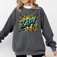 ZAP Comic Book Retro Artwork – Cartoon Collector Comfort Colors Sweatshirt Pepper ZAP Comic Book Retro Artwork – Cartoon Collector Comfort Colors Sweatshirt Pepper